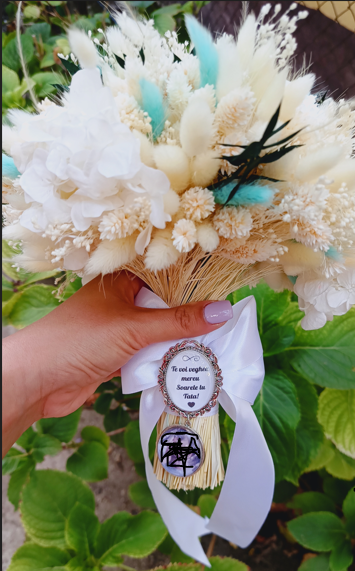 Buchet de mireasa Crio White Turquise [2]