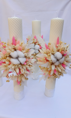 Lumanari cununie Fagure Light Pink [2]