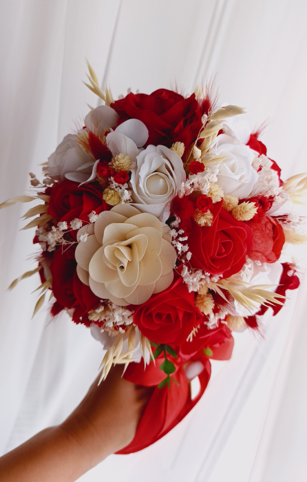 Buchet de mireasa Red and White Dream [2]