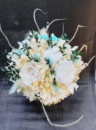 Buchet de mireasa Crio White &Turquoise [2]