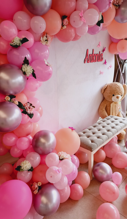 Decor din baloane botez Arad [3]