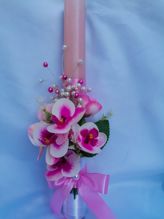 Lumanare botez fetita Pink Elegant [2]