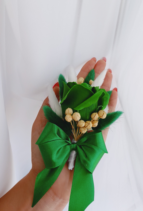 Floare de pus in piept Trandafir colorat și plante uscate [2]