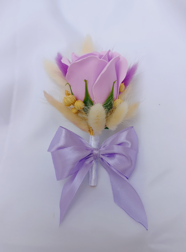 Set Floare de pus in piept si bratara cu flori uscate [3]