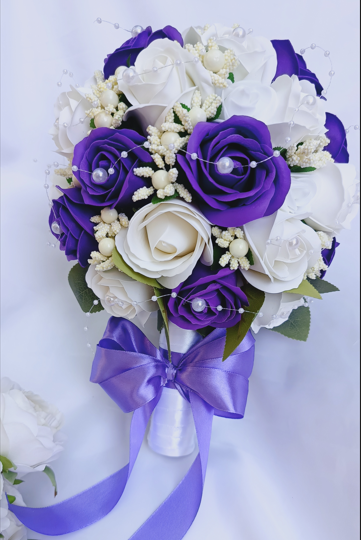 Buchet de mireasa Purple Roses [2]