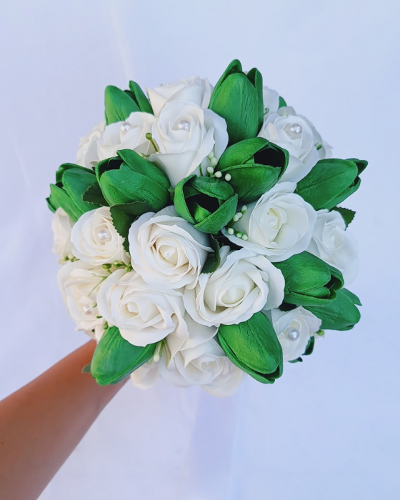 Buchet de mireasa Roses and Tullips [6]
