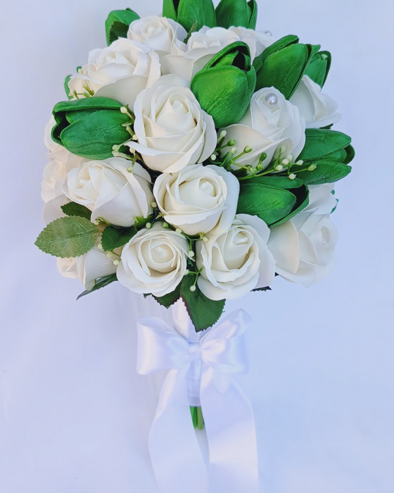 Buchet de mireasa Roses and Tullips [3]