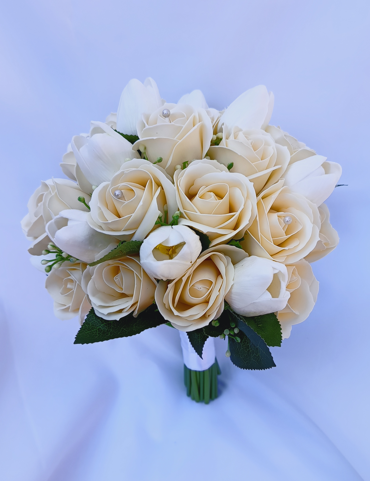 Buchet de mireasa Roses and Tullips [2]