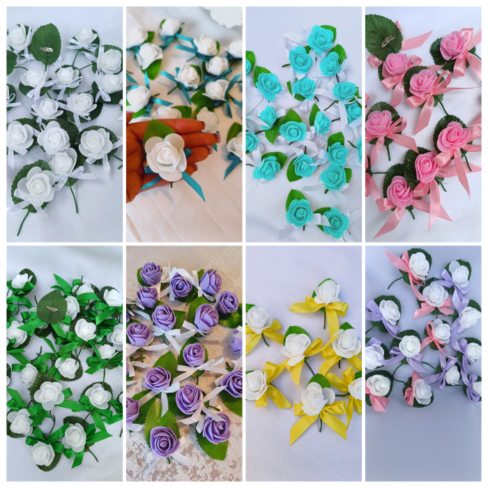 Flori de pus in piept pentru invitati Little Rose [11]