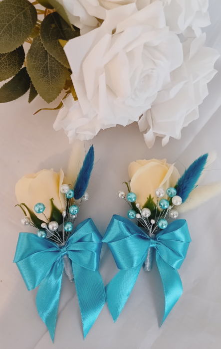 Flori de pus in piept Rose Elegant with Pearls [10]