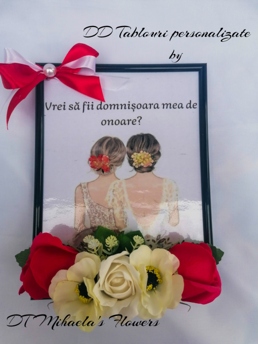 Tablou cadou domnisoare si cavaleri de onoare [2]