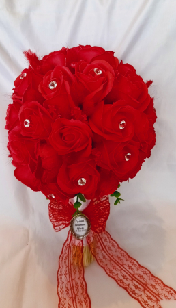 Buchet de mireasa/nasa - Buchet de mireasa Red dream
