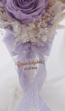 Lumânări fagure cununie Crio Purple personalizate [2]