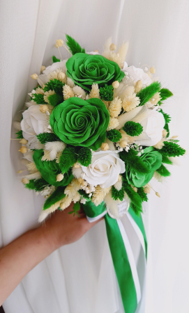 Buchet de mireasa Verde Imperial [1]