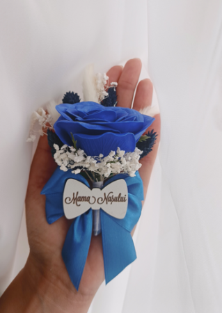 Produse - Floare de pus în piept Blue Rose and Crio flowers