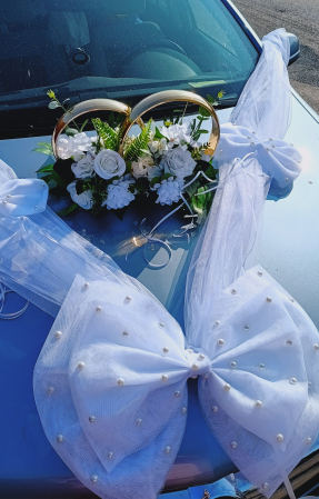 Aranjament mașină magnetic și Fundiță cu perle [4]