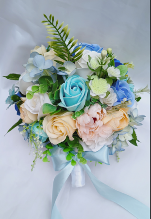 Buchet de mireasa/nasa - Buchet de mireasa Light blue