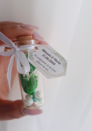 Marturii - Mărturii magnetice Sticluță cu plante uscate