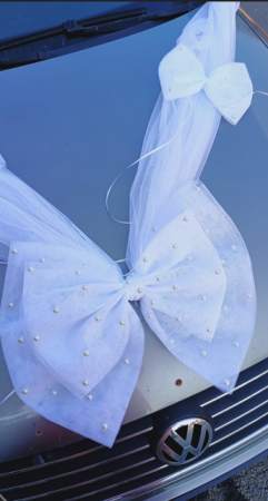 Produse - Decor masina Big White Bow