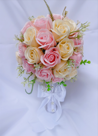 Buchet de mireasa/nasa - Buchet de mireasa Light pink Roses