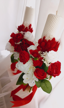 Lumânări fagure cununie Red Dream [1]