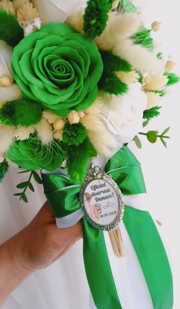 Buchet de mireasa Verde Imperial [2]