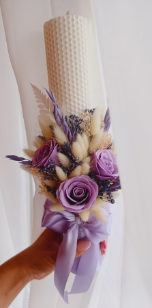 Lumanari cununie - Lumânări cununie fagure Lavander Dream