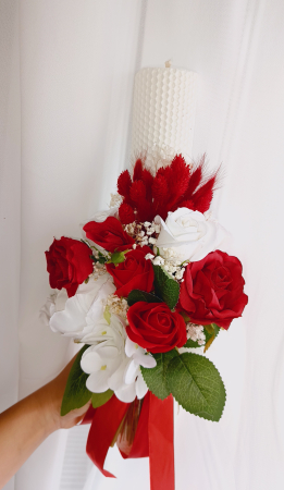 Lumanari cununie - Lumânări fagure cununie Red Dream