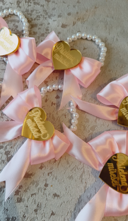 Evenimente - Bratara Bow Light Pink