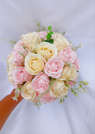 Buchet de mireasa Light pink Roses [1]