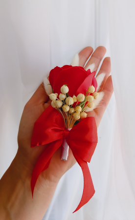 Floare de pus in piept Trandafir colorat și plante uscate [2]