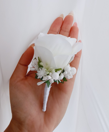 Produse - Floare de pus in piept White Rose