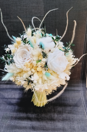 Produse - Buchet de mireasa Crio White &Turquoise