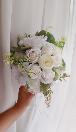 Buchet de mireasa/nasa - Buchet de mireasa/nașa White