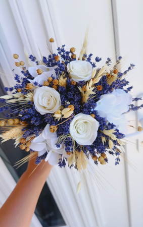 Buchet de mireasa Pink & Lavander Dream [2]