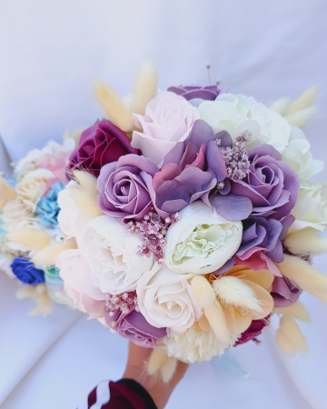 Buchet de mireasa Purple pufos [2]