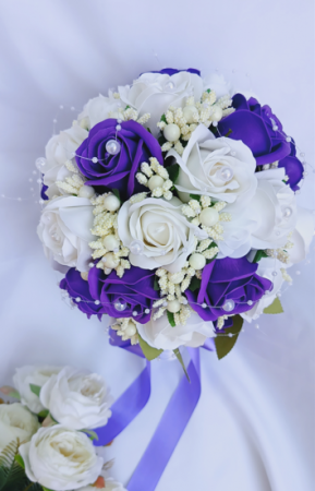 Produse - Buchet de mireasa Purple Roses