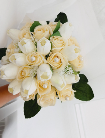 Buchet de mireasa Roses and Tullips [8]