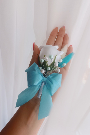 Flori de pus in piept Rose Elegant with Pearls [2]