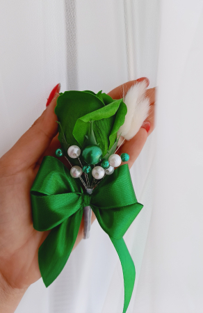 Flori de pus in piept Rose Elegant with Pearls [4]