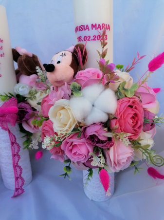 Lumanare botez Pink Minnie [1]