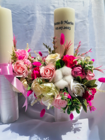 Lumanari cununie Pink dream [2]