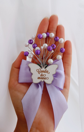 Floare de pus in piept si Bratara din perle personalizate [5]