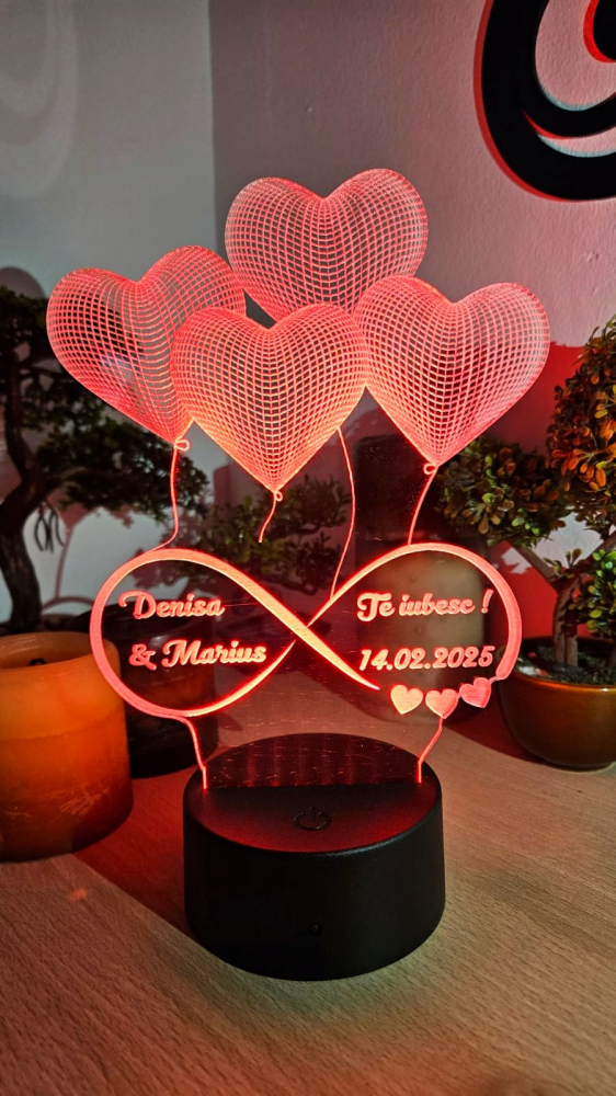 Lampă LED cu Mesaj  Cadoul Perfect pentru Valentin’s Day & Dragobete 2 [4]