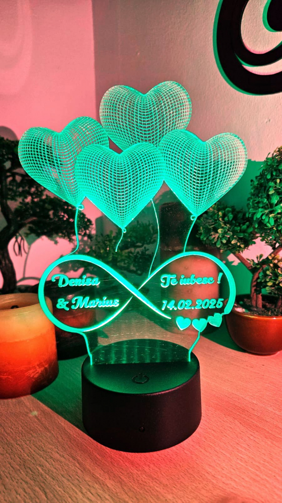 Lampă LED cu Mesaj  Cadoul Perfect pentru Valentin’s Day & Dragobete 2 [3]