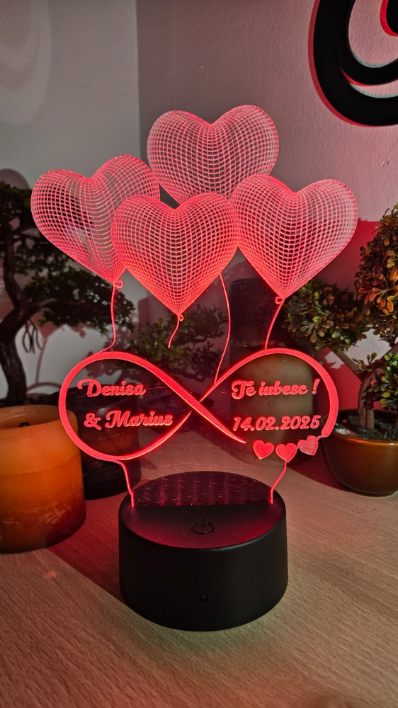 Lampă LED cu Mesaj  Cadoul Perfect pentru Valentin’s Day & Dragobete 2 [5]