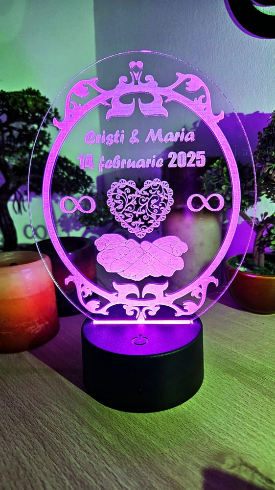 Lampă LED cu Mesaj  Cadoul Perfect pentru Valentin’s Day & Dragobete 3 [7]