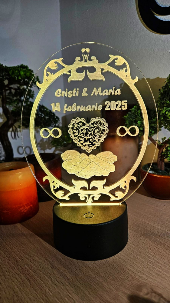 Lampă LED cu Mesaj  Cadoul Perfect pentru Valentin’s Day & Dragobete 3 [5]