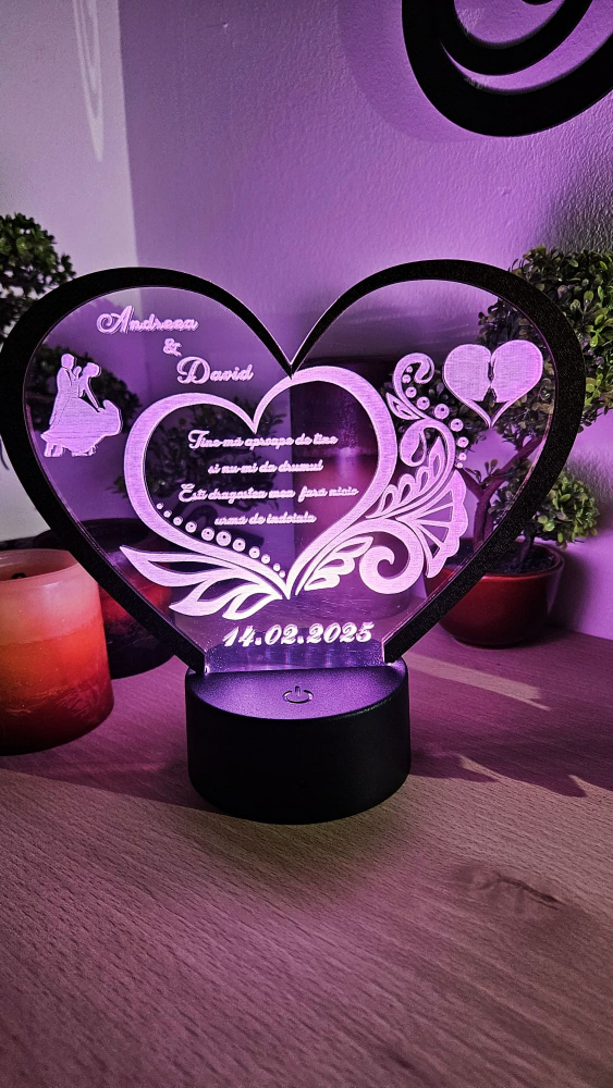 Lampă LED cu Mesaj  Cadoul Perfect pentru Valentin’s Day & Dragobete 4 [6]