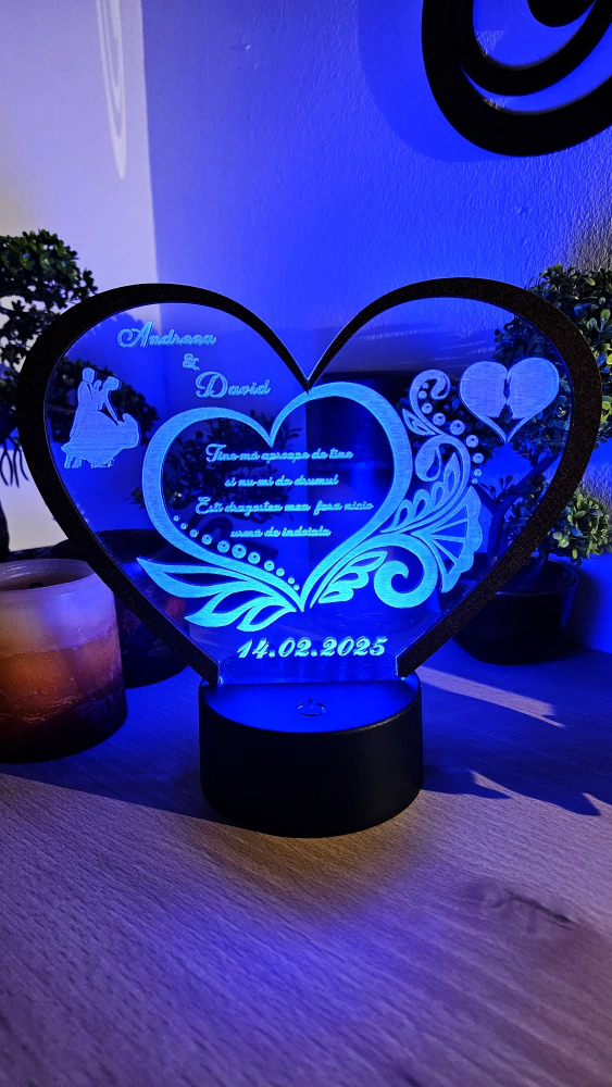 Lampă LED cu Mesaj  Cadoul Perfect pentru Valentin’s Day & Dragobete 4 [3]